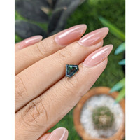 1.07 Ct. Bluish Green Sapphire from Madagascar Life Style