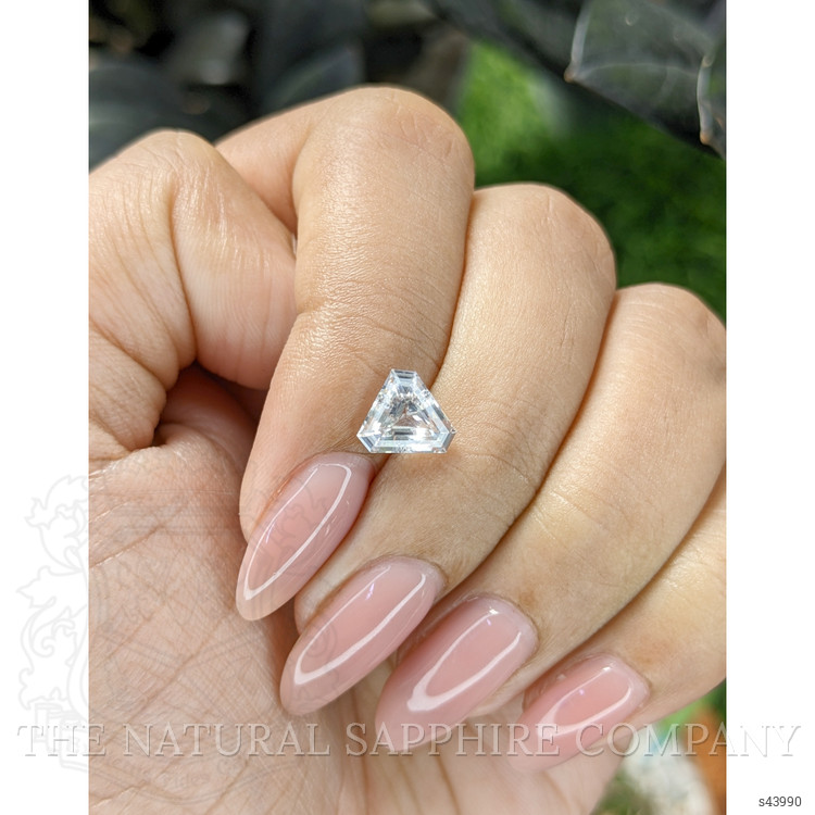 1.64 Ct. White Sapphire from Ceylon (Sri Lanka)