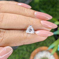 1.64 Ct. White Sapphire from Ceylon (Sri Lanka) Life Style