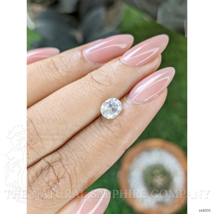 1.40 Ct. White Sapphire from Ceylon (Sri Lanka)