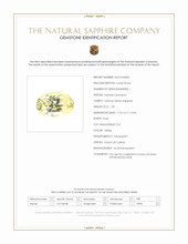 1.29 Ct. Yellow Sapphire from Ceylon (Sri Lanka) Scan Report