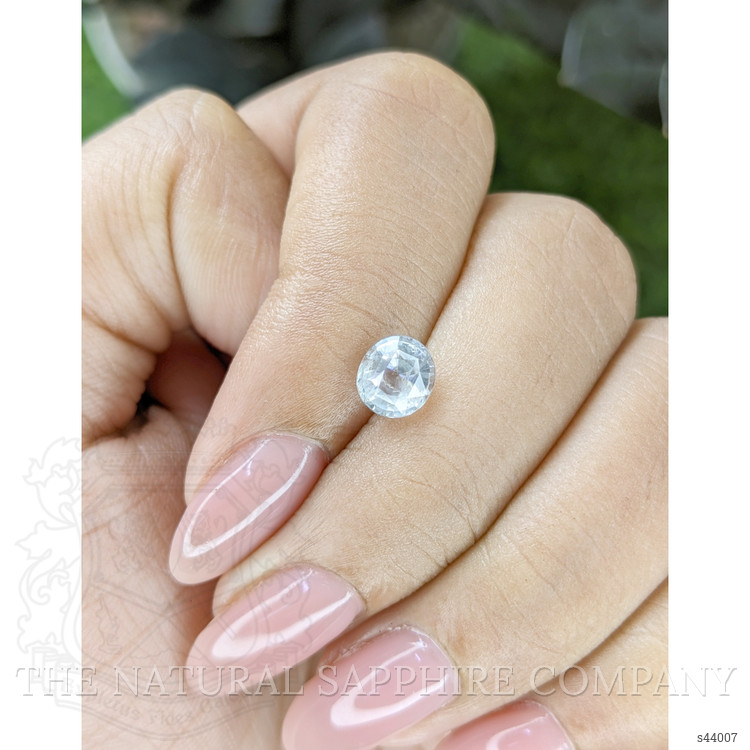 1.33 Ct. White Sapphire from Ceylon (Sri Lanka)