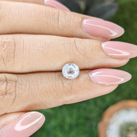 1.33 Ct. White Sapphire from Ceylon (Sri Lanka) Life Style