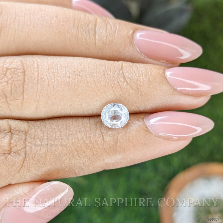 1.33 Ct. White Sapphire from Ceylon (Sri Lanka)