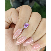 0.94 Ct. Pinkish Purple Sapphire from Ceylon (Sri Lanka) Life Style