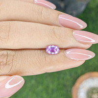 0.94 Ct. Pinkish Purple Sapphire from Ceylon (Sri Lanka) Life Style