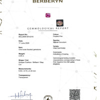 4.09 Ct. Purplish Pink Sapphire from Ceylon (Sri Lanka) Scan Report