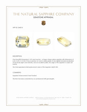 1.09 Ct. Yellow Sapphire from Ceylon (Sri Lanka) Appraisal