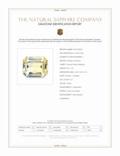 1.09 Ct. Yellow Sapphire from Ceylon (Sri Lanka) Scan Report