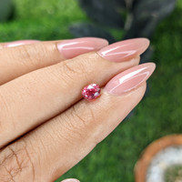0.71 Ct. Reddish Pink Sapphire from Mozambique Life Style