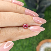 0.71 Ct. Reddish Pink Sapphire from Mozambique Life Style