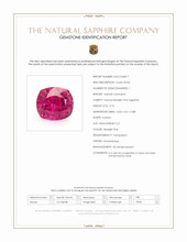 0.76 Ct. Reddish Pink Sapphire from Mozambique Scan Report