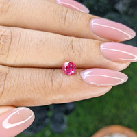 0.76 Ct. Reddish Pink Sapphire from Mozambique Life Style