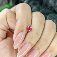 0.76 Ct. Reddish Pink Sapphire from Mozambique Life Style