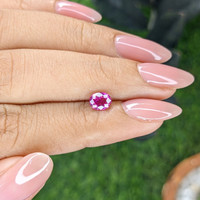 0.83 Ct. Purplish Pink Sapphire from Mozambique Life Style
