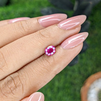 0.83 Ct. Purplish Pink Sapphire from Mozambique Life Style