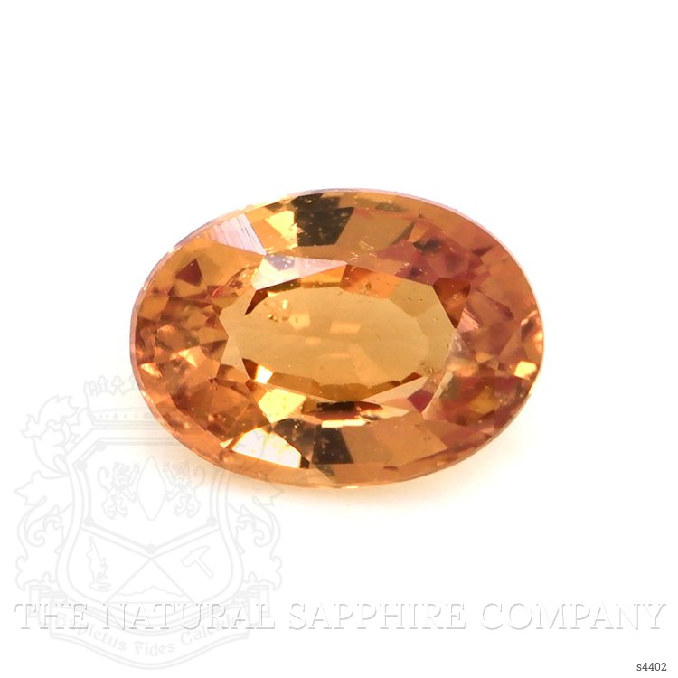 0.69 Ct. Yellowish Orange Sapphire from Ceylon (Sri Lanka)