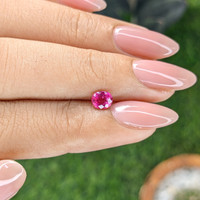 0.52 Ct. Purplish Pink Sapphire from Mozambique Life Style