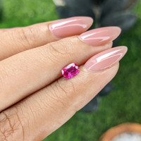 0.52 Ct. Purplish Pink Sapphire from Mozambique Life Style