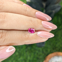0.52 Ct. Purplish Pink Sapphire from Mozambique Life Style