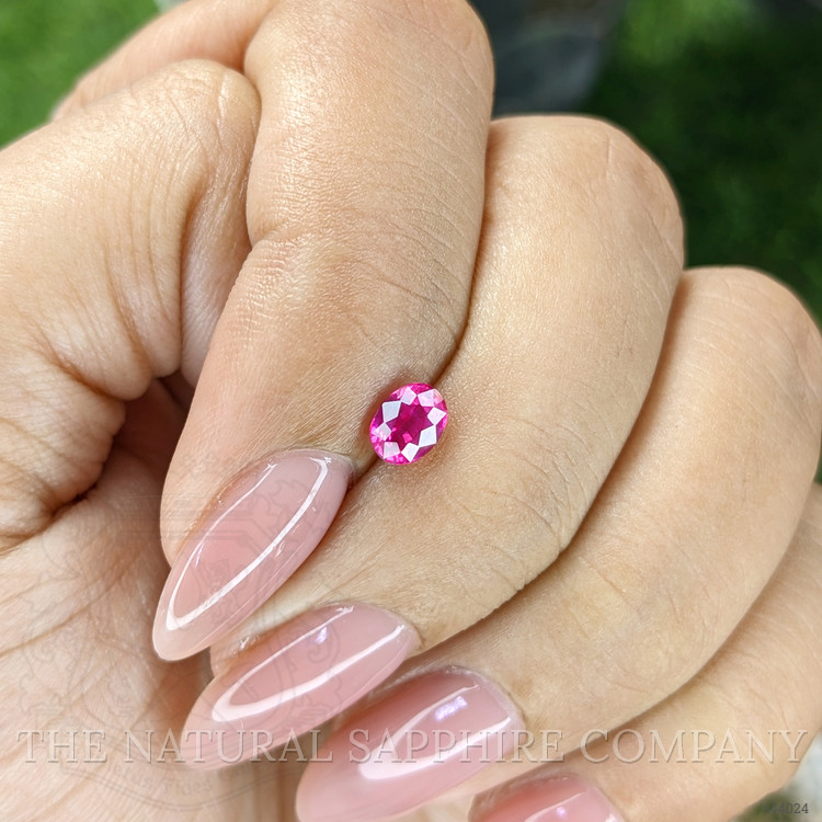 0.59 Ct. Reddish Pink Sapphire from Mozambique