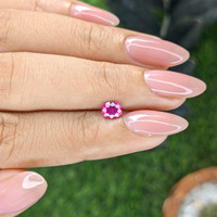 0.51 Ct. Purplish Pink Sapphire from Mozambique Life Style