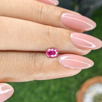 0.45 Ct. Purplish Pink Sapphire from Mozambique Life Style