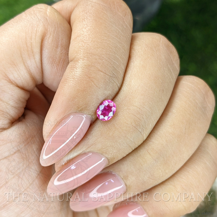 0.45 Ct. Purplish Pink Sapphire from Mozambique