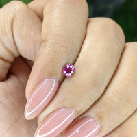 0.33 Ct. Pinkish Purple Sapphire from Mozambique Life Style