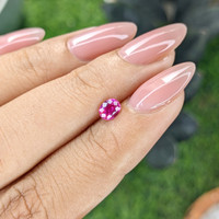 0.42 Ct. Purplish Pink Sapphire from Mozambique Life Style