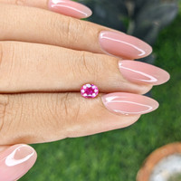 0.42 Ct. Purplish Pink Sapphire from Mozambique Life Style