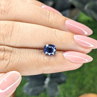 1.86 Ct. Purplish Blue Sapphire from Tanzania Life Style