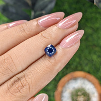 2.02 Ct. Blue Sapphire from Madagascar Life Style