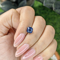 2.02 Ct. Blue Sapphire from Madagascar Life Style