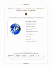 1.03 Ct. Blue Sapphire from Africa Scan Report