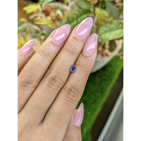 0.52 Ct. Blue Sapphire from Madagascar Life Style