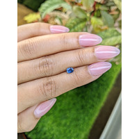 0.52 Ct. Blue Sapphire from Madagascar Life Style
