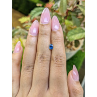 0.57 Ct. Blue Sapphire from Madagascar Life Style