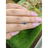 0.57 Ct. Blue Sapphire from Madagascar Life Style