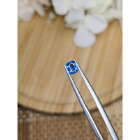 0.62 Ct. Blue Sapphire from Madagascar Life Style