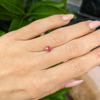0.87 Ct. Padparadscha Sapphire from Ceylon (Sri Lanka) Life Style