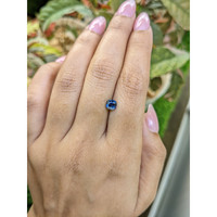 0.89 Ct. Blue Sapphire from Madagascar Life Style