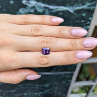 4.04 Ct. Purple Sapphire from Madagascar Life Style