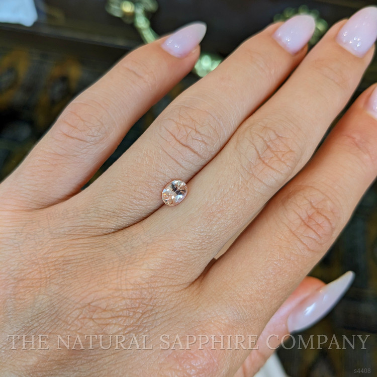 0.66 Ct. Peach Sapphire from Ceylon (Sri Lanka)