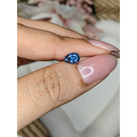 0.84 Ct. Blue Sapphire from Madagascar Life Style