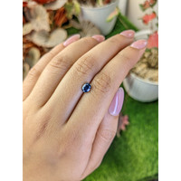 0.83 Ct. Blue Sapphire from Madagascar Life Style