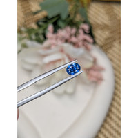 0.83 Ct. Blue Sapphire from Madagascar Life Style