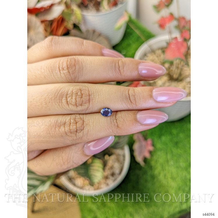 0.75 Ct. Purplish Blue Sapphire from Madagascar