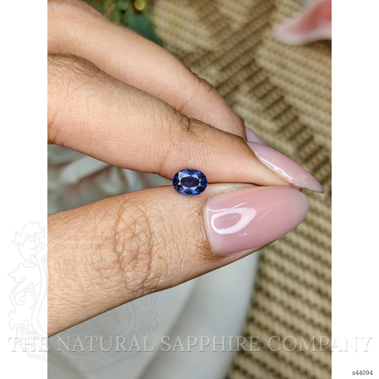 0.75 Ct. Purplish Blue Sapphire from Madagascar