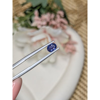 0.75 Ct. Purplish Blue Sapphire from Madagascar Life Style